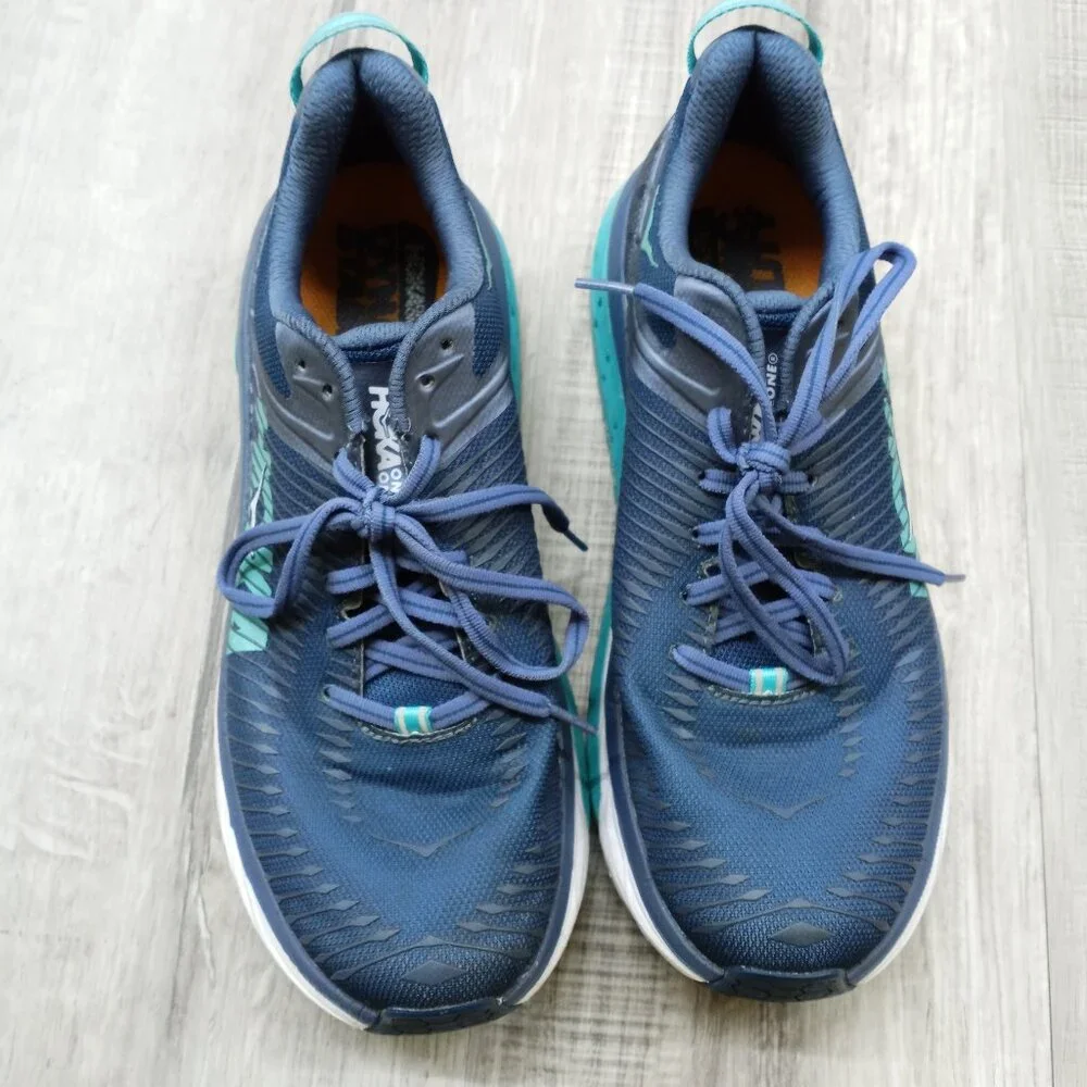 HOKA One One Blue Turquoise Running Shoes Women's 10